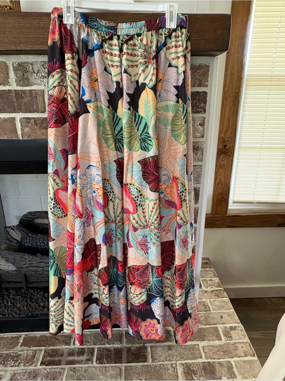 Christian Siriano Floral Maxi Skirt - Black, Pink, Green, Blue - Picture 2 of 5